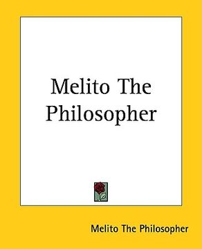 portada melito the philosopher (en Inglés)