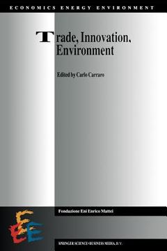 portada Trade, Innovation, Environment (en Inglés)