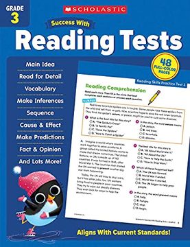 portada Scholastic Success With Reading Tests, Grade 3 (en Inglés)