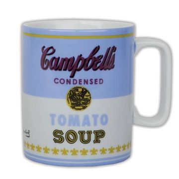 portada Andy Warhol Campbell's Soup Blue mug