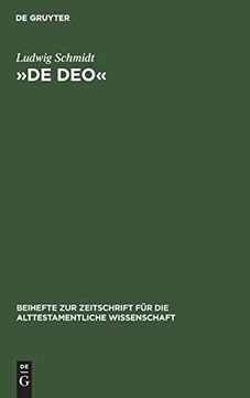 portada De deo (Beihefte zur Zeitschrift fa1 (en Alemán)