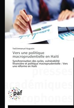 portada Vers une politique macroprudentielle en Haïti