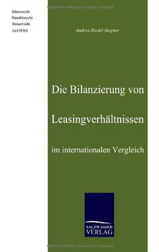 portada Die Bilanzierung von Leasingverhältnissen im internationalen Vergleich (German Edition)