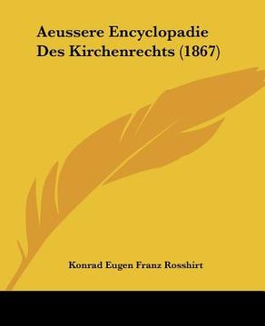 portada aeussere encyclopadie des kirchenrechts (1867)