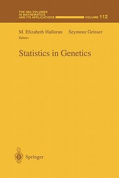 portada statistics in genetics (en Inglés)
