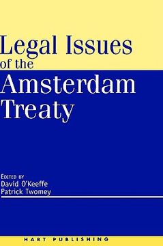 portada legal issues of the amsterdam treaty (en Inglés)