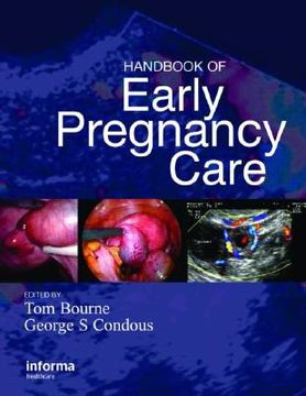 portada Handbook of Early Pregnancy Care (in English)