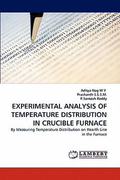 portada experimental analysis of temperature distribution in crucible furnace (en Inglés)