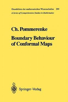 portada boundary behaviour of conformal maps (en Inglés)