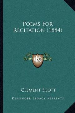 portada poems for recitation (1884) (en Inglés)