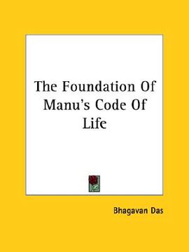 portada the foundation of manu's code of life
