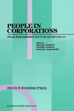 portada people in corporations: ethical responsibilities and corporate effectiveness (en Inglés)
