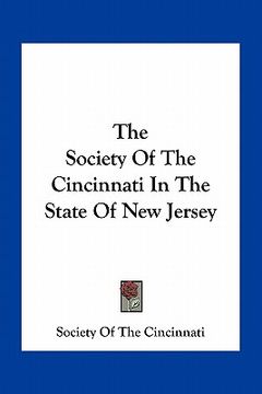 portada the society of the cincinnati in the state of new jersey (en Inglés)