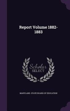 portada Report Volume 1882-1883 (in English)