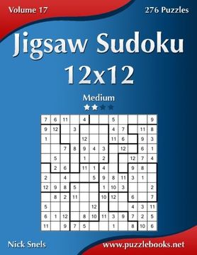 portada Jigsaw Sudoku 12x12 - Medium - Volume 17 - 276 Puzzles