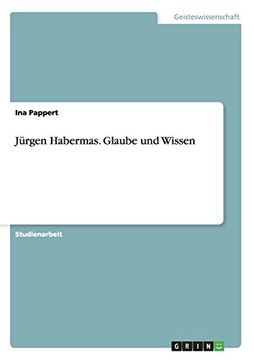 portada Jürgen Habermas. Glaube und Wissen (German Edition)