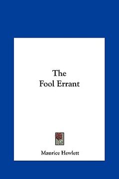 portada the fool errant the fool errant (en Inglés)