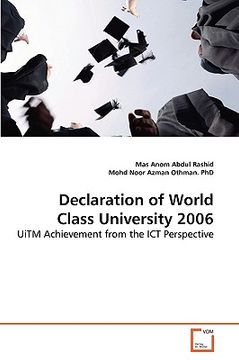 portada declaration of world class university 2006