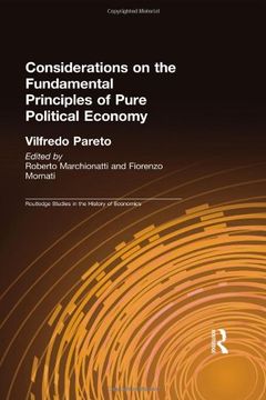 portada Considerations on the Fundamental Principles of Pure Political Economy (Routledge Studies in the History of Economics) 