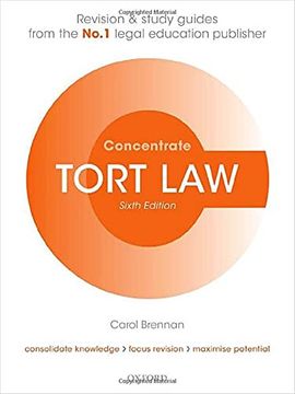 portada Tort law Concentrate: Law Revision and Study Guide (en Inglés)
