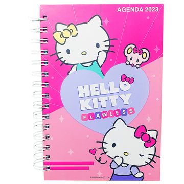 portada Agenda 2023 Tamaño a5 Flawless Hello Kitty