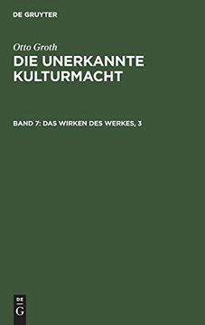 portada Das Wirken des Werkes, 3: Das Werk im Ganzen der Kulturgesellschaft (en Alemán)