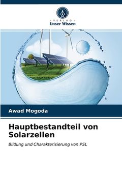 portada Hauptbestandteil von Solarzellen (en Alemán)