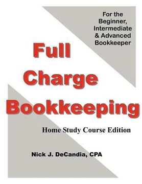 portada full charge bookkeeping, home study course edition (en Inglés)