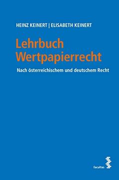 portada Lehrbuch Wertpapierrecht Nach Österreichischem und Deutschem Recht (en Alemán)