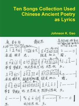 portada Ten Songs Collection Used Chinese Ancient Poetry as Lyrics