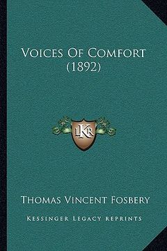 portada voices of comfort (1892) (en Inglés)