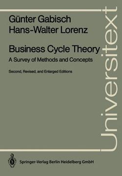 portada business cycle theory: a survey of methods and concepts (en Inglés)