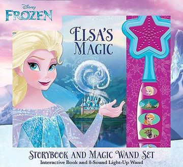 portada Disney Frozen: Elsa's Magic Storybook and Magic Wand Sound Book set (en Inglés)