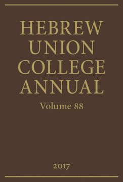 portada Hebrew Union College Annual Volume 88(Hebrew Union College pr) (en Inglés)