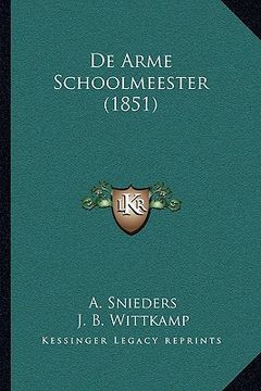 portada De Arme Schoolmeester (1851)