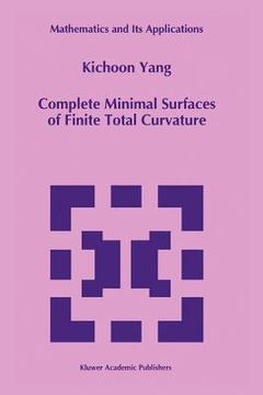 portada complete minimal surfaces of finite total curvature (en Inglés)