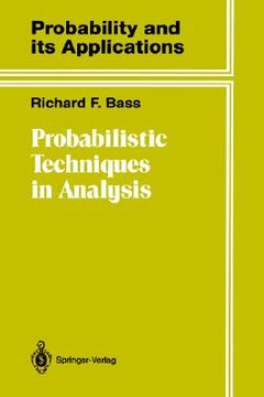 portada probabilistic techniques in analysis (en Inglés)