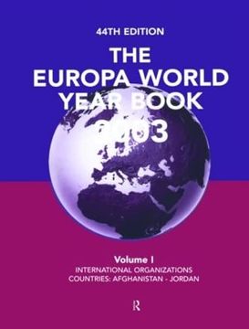 portada Europa World Year Bk 2003 V1 (en Inglés)