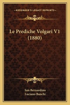 portada Le Prediche Volgari V1 (1880) (in Italian)