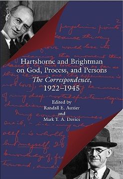 portada hartshorne and brightman on god, process, and persons (en Inglés)