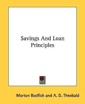 portada savings and loan principles (en Inglés)