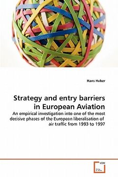 portada strategy and entry barriers in european aviation (en Inglés)