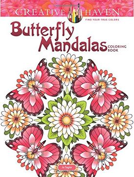 portada Creative Haven Butterfly Mandalas Coloring Book (Adult Coloring) (en Inglés)