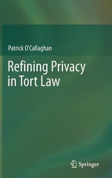 portada refining privacy in tort law (en Inglés)