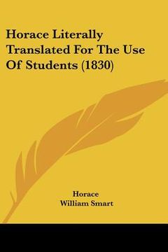 portada horace literally translated for the use of students (1830) (en Inglés)