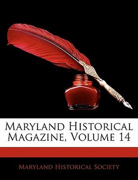 portada maryland historical magazine, volume 14 (en Inglés)