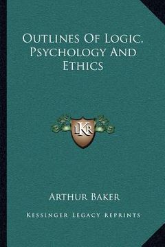 portada outlines of logic, psychology and ethics