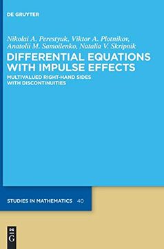portada Differential Equations With Impulse Effects (de Gruyter Studies in Mathematics) (en Inglés)
