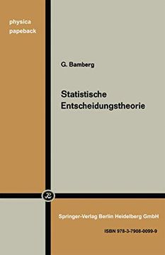 portada Statistische Entscheidungstheorie (en Alemán)