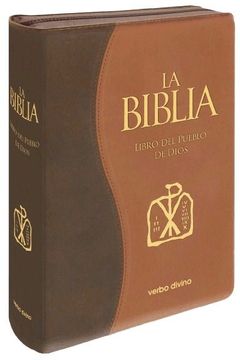 portada Biblia Libro del Pueblo de Dios Edicion Simil Piel Bitono con Cremallera